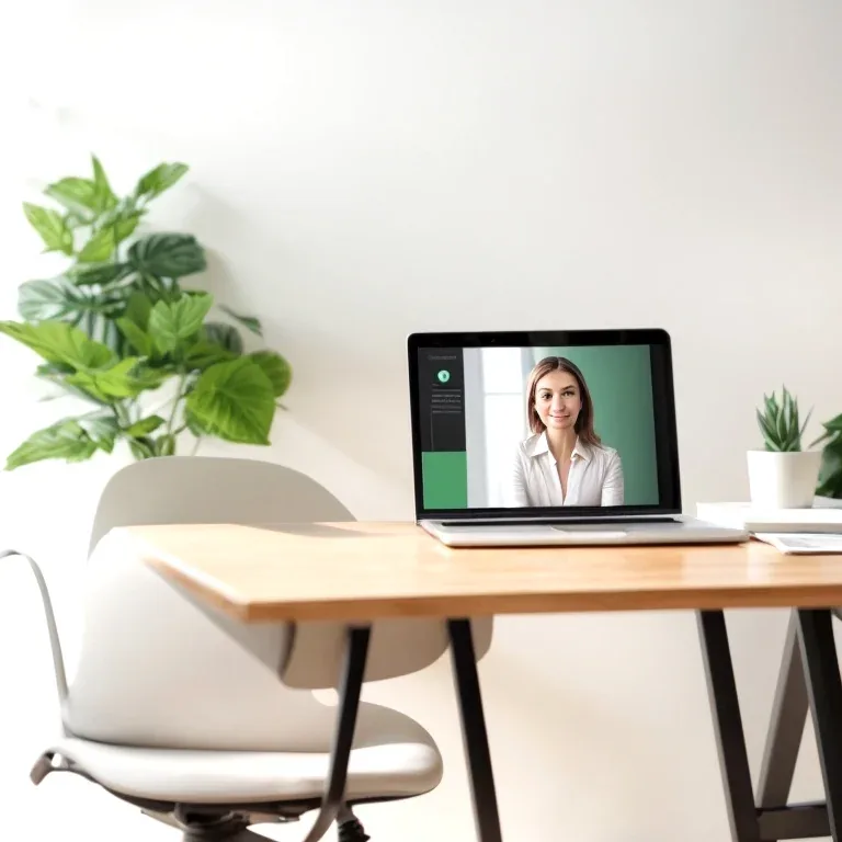 Business coach advising client during a remote consultation session